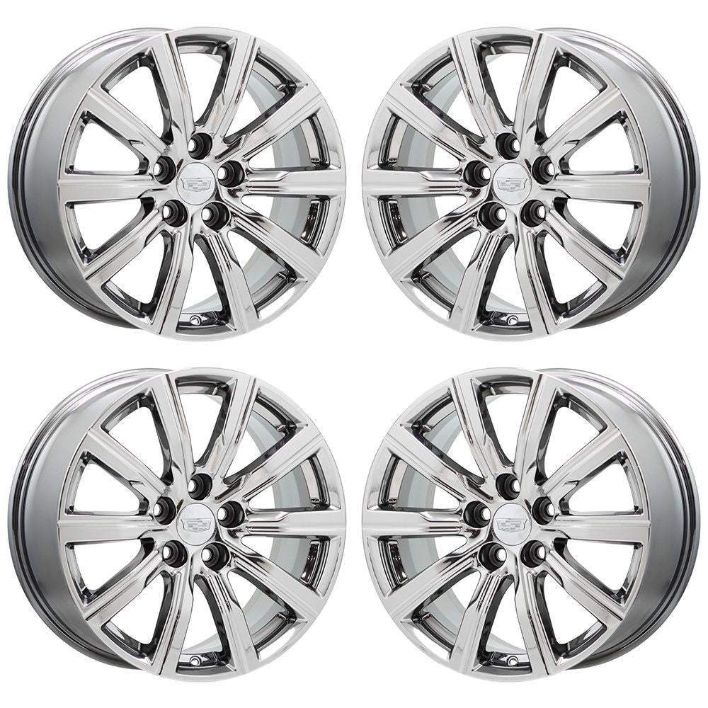 18" Cadillac XT4 Bright Chrome wheels rims Factory OEM set 4820